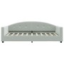 Light gray velvet sofa bed 90x190 cm by vidaXL, Beds and slatted bases - Ref: Foro24-354149, Price: 223,99 €, Discount: %