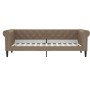 Cappuccino synthetic leather sofa bed 80x200 cm by vidaXL, Beds and slatted bases - Ref: Foro24-354225, Price: 231,52 €, Disc...