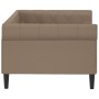 Sofá cama cuero sintético color capuchino 80x200 cm de vidaXL, Camas y somieres - Ref: Foro24-354225, Precio: 231,52 €, Descu...