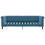 Blaues Samtschlafsofa 80x200 cm von vidaXL, Betten und Lattenroste - Ref: Foro24-354236, Preis: 213,99 €, Rabatt: %