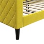 Sofá cama terciopelo amarillo 80x200 cm de vidaXL, Camas y somieres - Ref: Foro24-354242, Precio: 213,75 €, Descuento: %