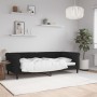 Black velvet sofa bed 90x190 cm by vidaXL, Beds and slatted bases - Ref: Foro24-354259, Price: 228,13 €, Discount: %