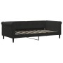 Black velvet sofa bed 90x190 cm by vidaXL, Beds and slatted bases - Ref: Foro24-354259, Price: 228,13 €, Discount: %