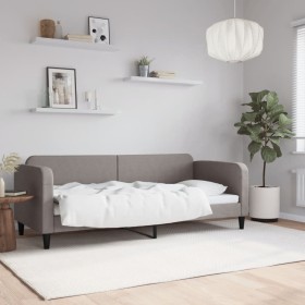 Taupe gray fabric sofa bed 80x200 cm by vidaXL, Beds and slatted bases - Ref: Foro24-354031, Price: 210,01 €, Discount: %