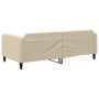 Sofá cama tela color crema 100x200 cm de vidaXL, Camas y somieres - Ref: Foro24-354042, Precio: 222,16 €, Descuento: %