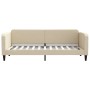 Cream fabric sofa bed 80x200 cm by vidaXL, Beds and slatted bases - Ref: Foro24-354032, Price: 211,99 €, Discount: %