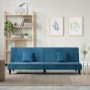 Blue velvet sofa bed by vidaXL, Sofas - Ref: Foro24-351906, Price: 213,20 €, Discount: %