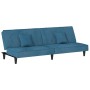 Blue velvet sofa bed by vidaXL, Sofas - Ref: Foro24-351906, Price: 213,20 €, Discount: %