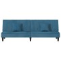 Blue velvet sofa bed by vidaXL, Sofas - Ref: Foro24-351906, Price: 213,20 €, Discount: %