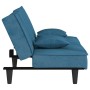 Blue velvet sofa bed by vidaXL, Sofas - Ref: Foro24-351906, Price: 213,20 €, Discount: %