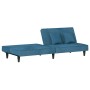 Blue velvet sofa bed by vidaXL, Sofas - Ref: Foro24-351906, Price: 213,20 €, Discount: %