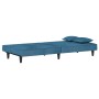 Blue velvet sofa bed by vidaXL, Sofas - Ref: Foro24-351906, Price: 213,20 €, Discount: %