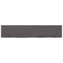 Dark brown treated wood bathroom countertop 200x40x(2-6) cm by vidaXL, Countertops - Ref: Foro24-3156268, Price: 130,78 €, Di...