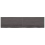 Dark brown treated wood bathroom countertop 200x50x(2-4) cm by vidaXL, Countertops - Ref: Foro24-3156269, Price: 129,58 €, Di...