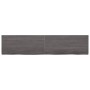 Dark brown treated wood bathroom countertop 220x50x(2-4) cm by vidaXL, Countertops - Ref: Foro24-3156277, Price: 141,45 €, Di...