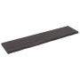 Encimera de baño madera tratada marrón oscuro 220x50x(2-6) cm de vidaXL, Encimeras - Ref: Foro24-3156278, Precio: 165,93 €, D...