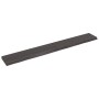 Encimera de baño madera tratada marrón oscuro 220x30x(2-6) cm de vidaXL, Encimeras - Ref: Foro24-3156274, Precio: 116,62 €, D...