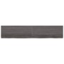 Encimera de baño madera tratada marrón oscuro 200x40x(2-4) cm de vidaXL, Encimeras - Ref: Foro24-3156267, Precio: 109,24 €, D...