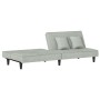 Schlafsofa aus hellgrauem Samt von vidaXL, Sofas - Ref: Foro24-351907, Preis: 220,41 €, Rabatt: %