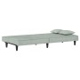 Sofá cama de terciopelo gris claro de vidaXL, Sofás - Ref: Foro24-351907, Precio: 220,41 €, Descuento: %