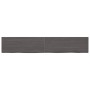 Dark brown treated wood bathroom countertop 220x40x(2-4) cm by vidaXL, Countertops - Ref: Foro24-3156275, Price: 117,96 €, Di...