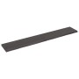 Encimera de baño madera tratada marrón oscuro 180x30x(2-4) cm de vidaXL, Encimeras - Ref: Foro24-3156257, Precio: 79,99 €, De...