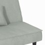 Schlafsofa aus hellgrauem Samt von vidaXL, Sofas - Ref: Foro24-351907, Preis: 220,41 €, Rabatt: %