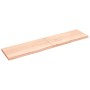 Unbehandelte Badezimmerarbeitsplatte aus Massivholz, 220 x 50 x (2–6) cm von vidaXL, Arbeitsplatten - Ref: Foro24-3156086, Pr...