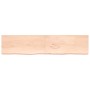 Unbehandelte Badezimmerarbeitsplatte aus Massivholz, 220 x 50 x (2–6) cm von vidaXL, Arbeitsplatten - Ref: Foro24-3156086, Pr...