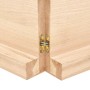 Unbehandelte Badezimmerarbeitsplatte aus Massivholz, 220 x 50 x (2–6) cm von vidaXL, Arbeitsplatten - Ref: Foro24-3156086, Pr...