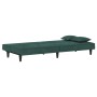 Sofá cama de terciopelo verde oscuro de vidaXL, Sofás - Ref: Foro24-351909, Precio: 213,08 €, Descuento: %