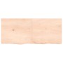 Solid untreated wood bathroom countertop 140x60x(2-6) cm by vidaXL, Countertops - Ref: Foro24-3156056, Price: 112,84 €, Disco...