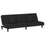 Schlafsofa aus schwarzem Samt von vidaXL, Sofas - Ref: Foro24-351911, Preis: 226,23 €, Rabatt: %