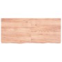 Light brown treated oak wood table top 140x60x(2-6) cm by vidaXL, Table tops - Ref: Foro24-3156382, Price: 129,58 €, Discount: %