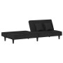 Black velvet sofa bed by vidaXL, Sofas - Ref: Foro24-351911, Price: 231,99 €, Discount: %