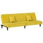 Sofá cama de terciopelo amarillo de vidaXL, Sofás - Ref: Foro24-351912, Precio: 214,99 €, Descuento: %