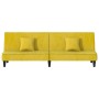 Sofá cama de terciopelo amarillo de vidaXL, Sofás - Ref: Foro24-351912, Precio: 214,99 €, Descuento: %