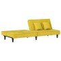 Sofá cama de terciopelo amarillo de vidaXL, Sofás - Ref: Foro24-351912, Precio: 214,69 €, Descuento: %