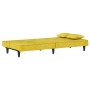 Sofá cama de terciopelo amarillo de vidaXL, Sofás - Ref: Foro24-351912, Precio: 214,69 €, Descuento: %