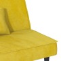 Sofá cama de terciopelo amarillo de vidaXL, Sofás - Ref: Foro24-351912, Precio: 214,99 €, Descuento: %