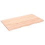 Untreated solid oak wood table top 100x60x2 cm by vidaXL, Table tops - Ref: Foro24-3156305, Price: 76,99 €, Discount: %