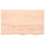 Untreated solid oak wood table top 100x60x2 cm by vidaXL, Table tops - Ref: Foro24-3156305, Price: 76,99 €, Discount: %