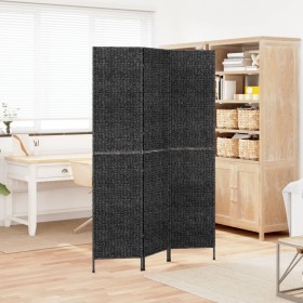 3-panel screen black water hyacinth 122x180 cm by vidaXL, Room dividers - Ref: Foro24-355193, Price: 90,88 €, Discount: %