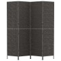 4-panel black water hyacinth screen 163x180 cm by vidaXL, Room dividers - Ref: Foro24-355196, Price: 108,39 €, Discount: %