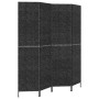 4-panel black water hyacinth screen 163x180 cm by vidaXL, Room dividers - Ref: Foro24-355196, Price: 108,39 €, Discount: %