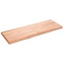 Light brown treated oak wood table top 140x50x(2-6) cm by vidaXL, Table tops - Ref: Foro24-3156380, Price: 113,66 €, Discount: %