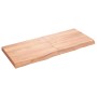 Light brown treated oak wood table top 120x50x(2-6) cm by vidaXL, Table tops - Ref: Foro24-3156374, Price: 98,34 €, Discount: %