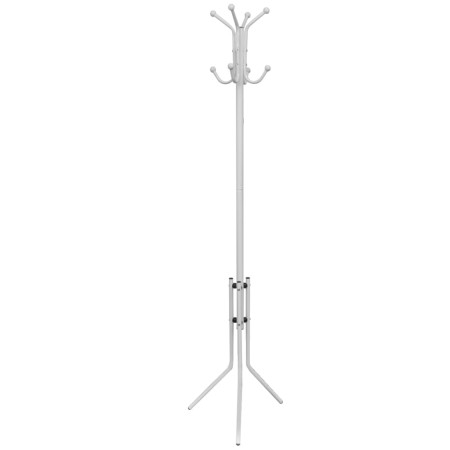 Standing white metal coat rack by vidaXL, Hat and coat racks - Ref: Foro24-241171, Price: 26,73 €, Discount: %