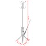 Standing white metal coat rack by vidaXL, Hat and coat racks - Ref: Foro24-241171, Price: 26,73 €, Discount: %