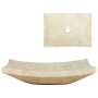 Washbasin 50x35x12 cm cream marble by vidaXL, Sinks - Ref: Foro24-142765, Price: 137,36 €, Discount: %